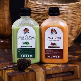 Combo 3 chai sốt chấm muối ớt xanh - đỏ chấm đồ nướng, bbq, chấm hải sản, bánh tráng trộn, gà ủ muối, xiên que