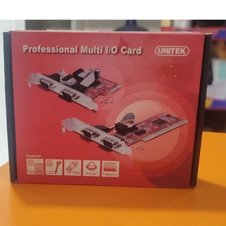 Thanh lý card pci to rs232 chính hãng unitek