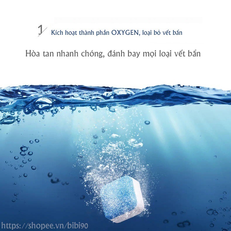Viên tẩy rửa lồng máy giặt diệt khuẩn hiệu quả viên tẩy lồng giặt hợp 12 viên-QM-GD002
