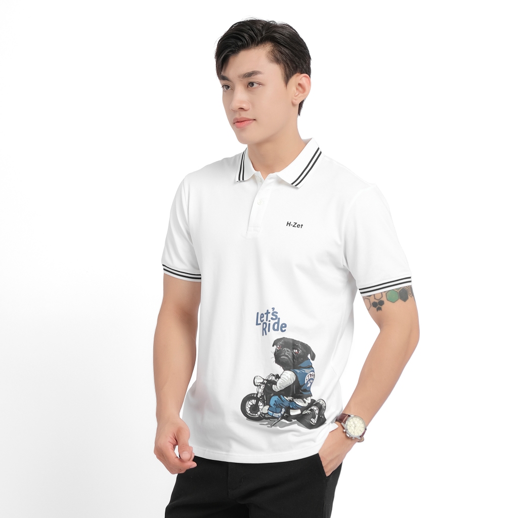 Áo Polo Nam Let's Ride Cổ Bẻ H-Zet - Vải Polo Cá Sấu Cao Cấp
