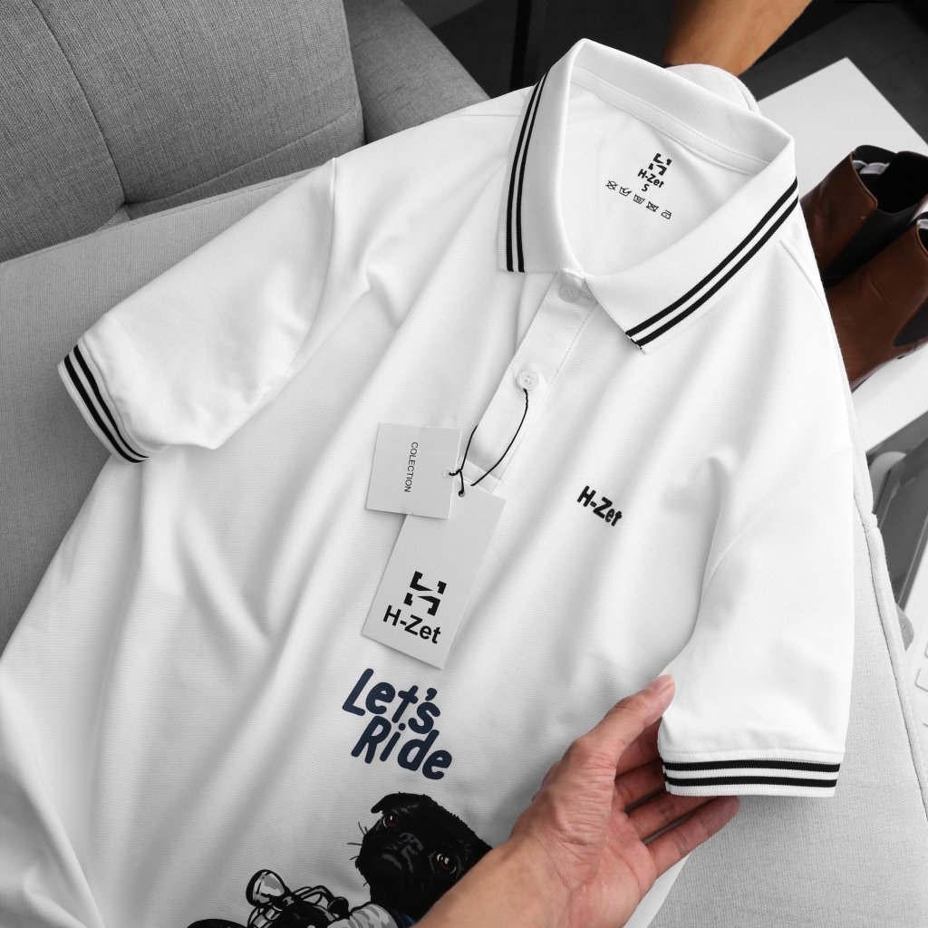 Áo Polo Nam Let's Ride Cổ Bẻ H-Zet - Vải Polo Cá Sấu Cao Cấp
