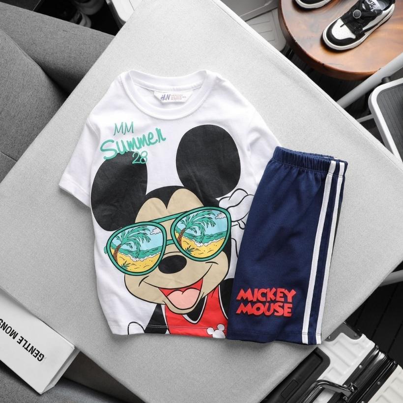 Bộ bé trai nhí TOMSHOP, hoạ tiết người nhện - Bo cổ chắc chắn, form dáng gọn gàng