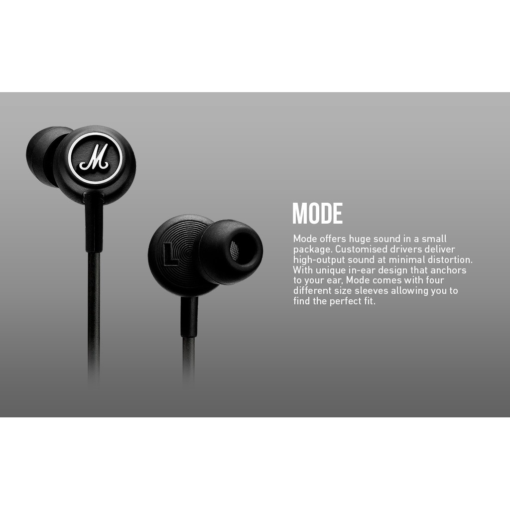 Ai nghe nhét tai MARSHALL MODE EQ - New 100% Bảo hành 12 tháng, 1 đổi 1 30 ngày.