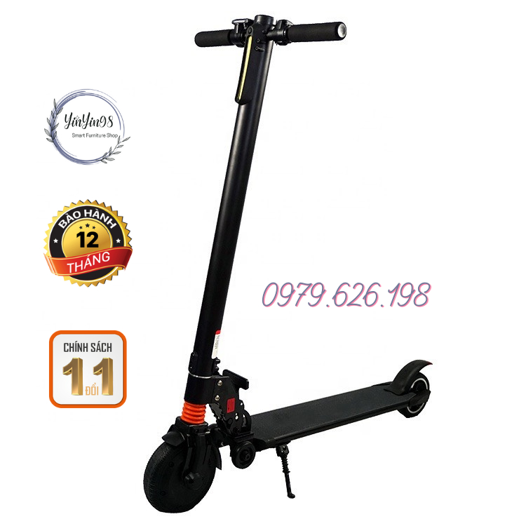 Xe Scooter điện dành cho người lớn dễ dàng gấp gọn - Xe điện Scooter thể thao không yên có đèn LED YinYin98 Shop