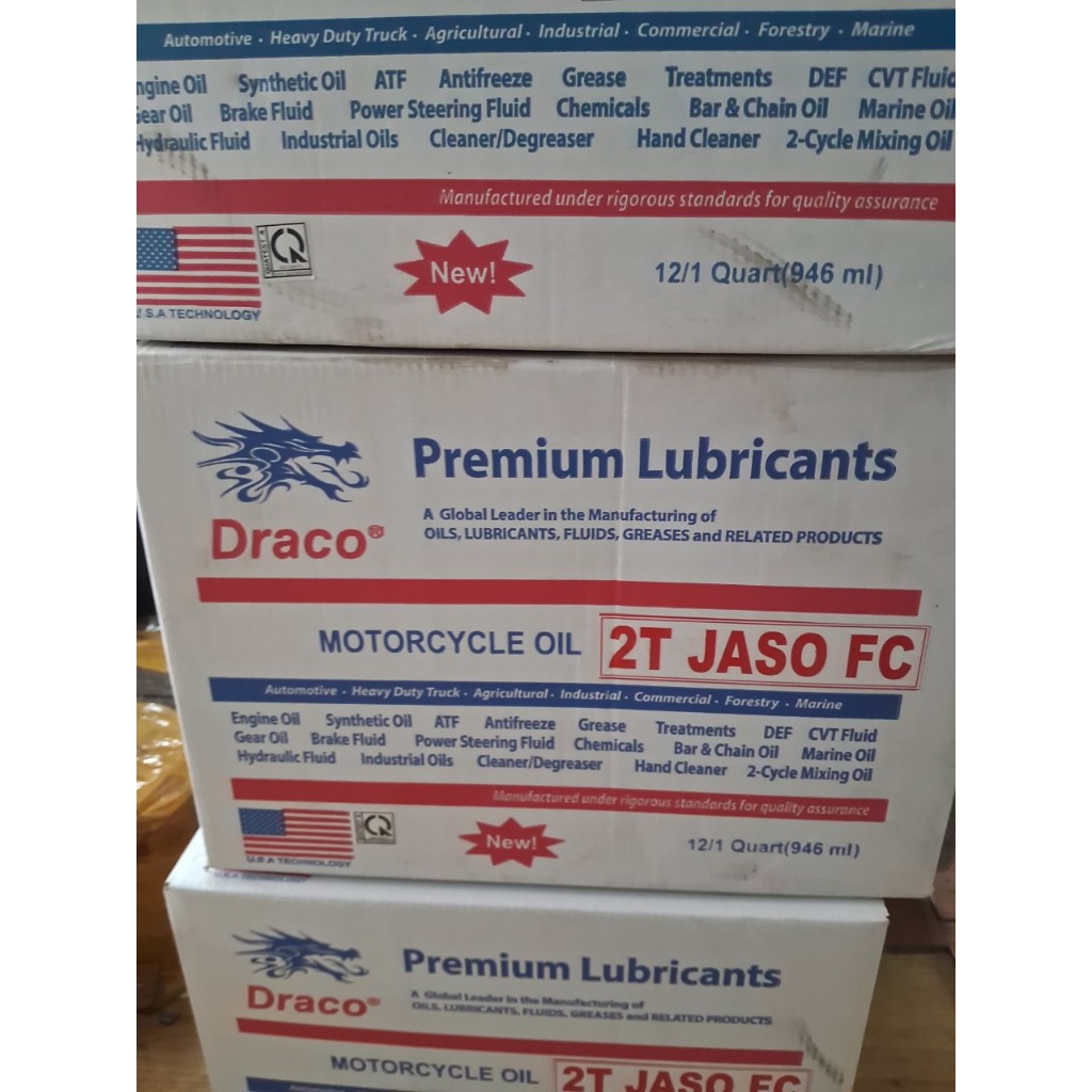 Nhớt 2T Draco thùng 12 chai
