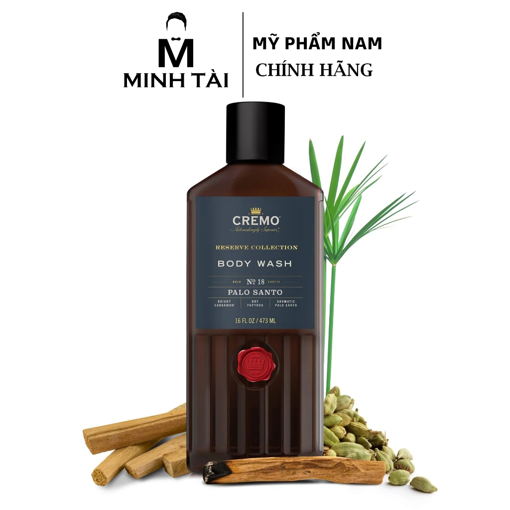 Sữa tắm Cremo Reserve Collection No18 Palo Santo Body Wash 473ml