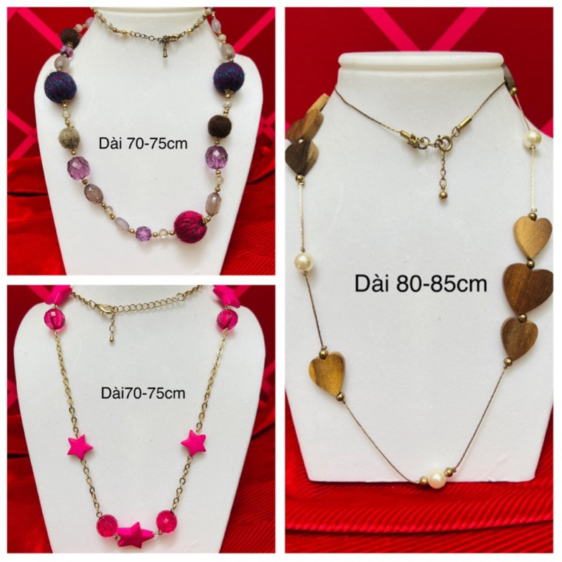 Dây chuyền kim loại mix hạt