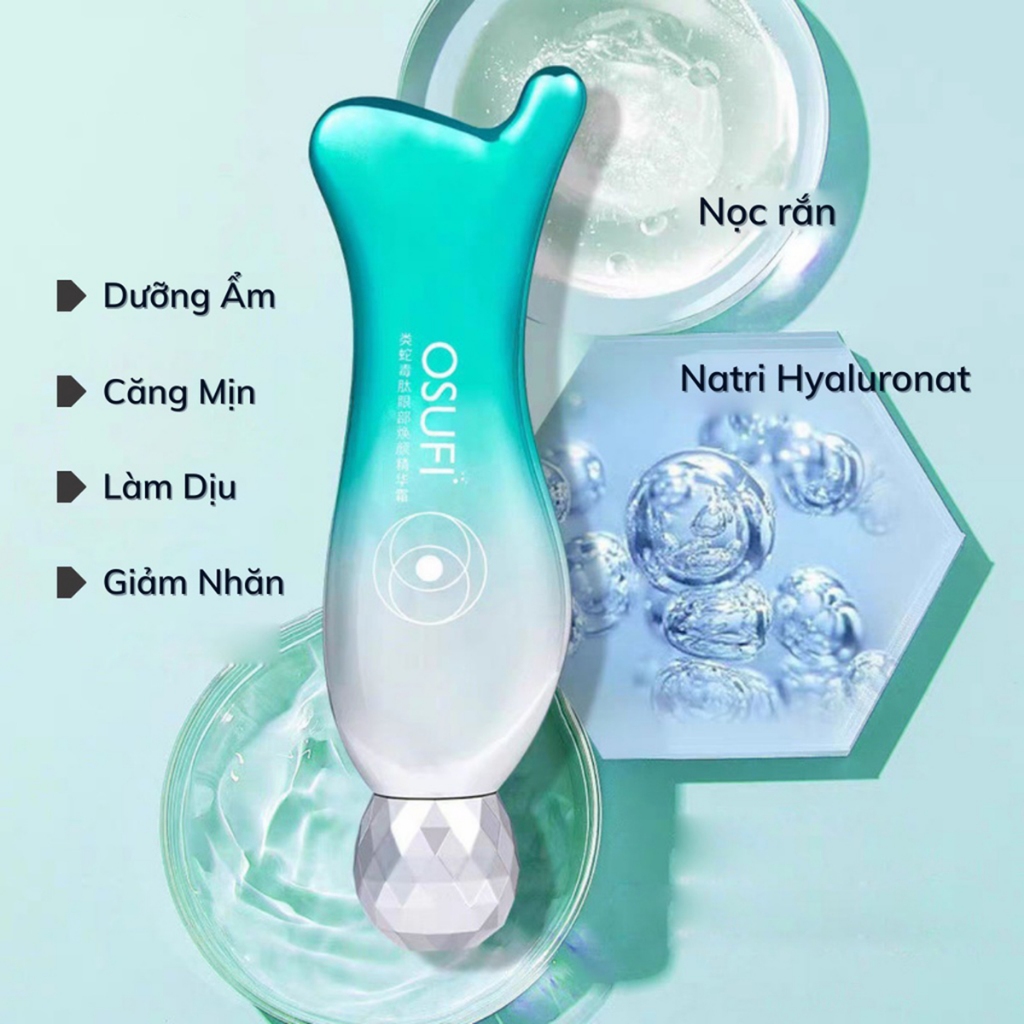 Tinh Chất Dưỡng Mắt OSUFI Kèm Đầu Lăn 30g - Giảm Thâm, Mờ Nếp Nhăn, Săn Chắc Vùng Da Quanh Mắt