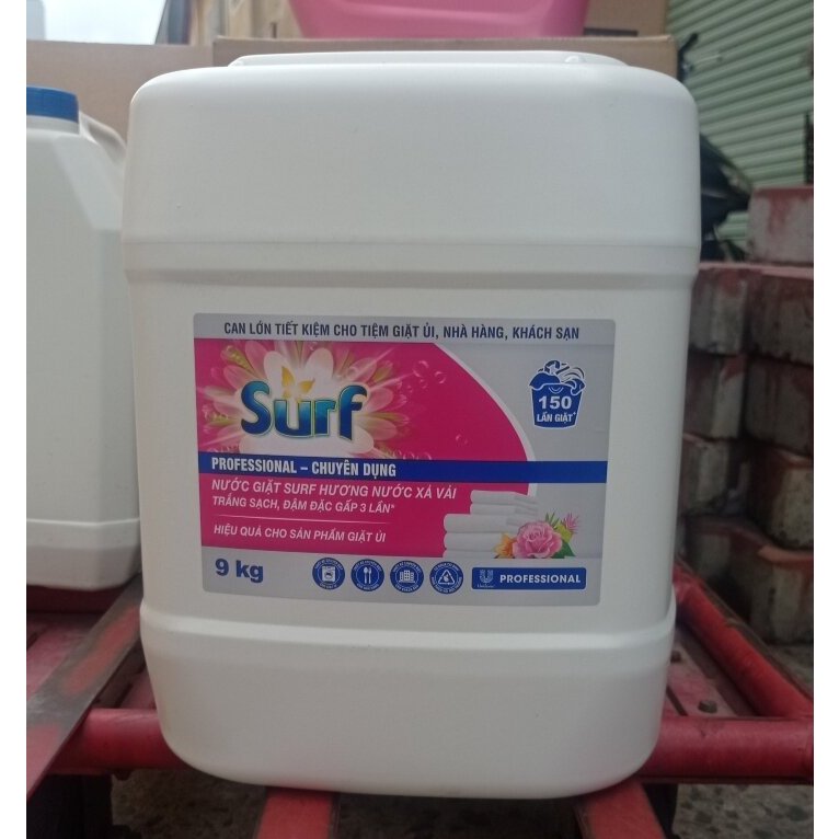 Nước giặt Surf đậm đặc 9kg hương hoa cỏ diệu kì