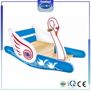 Đồ chơi gỗ Bập bênh thiên nga  | Winwintoys 61262 | Khuyến kích vận động, chắc chắn