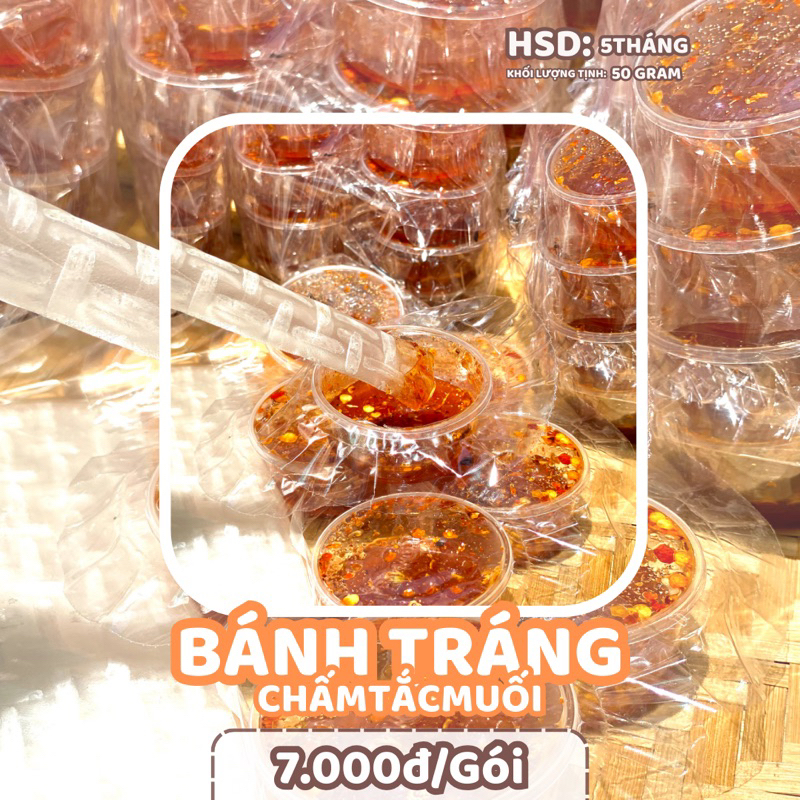 BÁNH TRÁNG CHẤM TẮC MUỐI