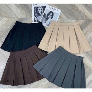 Chân váy CÚC FASHION đầm nữ cao cấp dáng xếp ly cạp cao thời trang công sở đẹp cv xòe xếp li tăm CV27