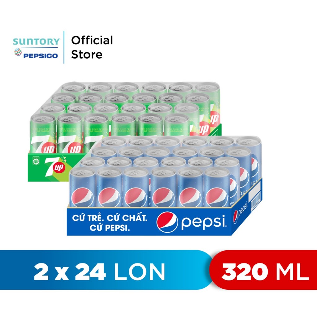 Combo 1 Thùng Pepsi và 1 Thùng 7Up