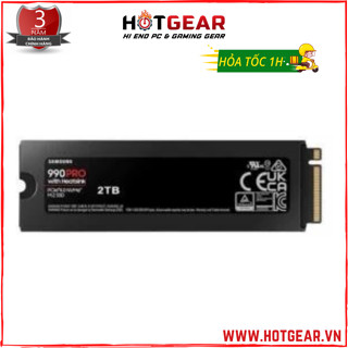  SSD Samsung 990 Pro Heatsink 2TB PCIe Gen 4.0 x4  NVMe 