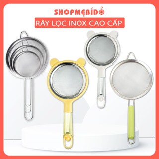 Rây lọc inox lọc cháo rây tách trứng lọc sữa hạt và thức ăn siêu mịn cho bé ăn dặm - Shop Mẹ Bí Đỏ
