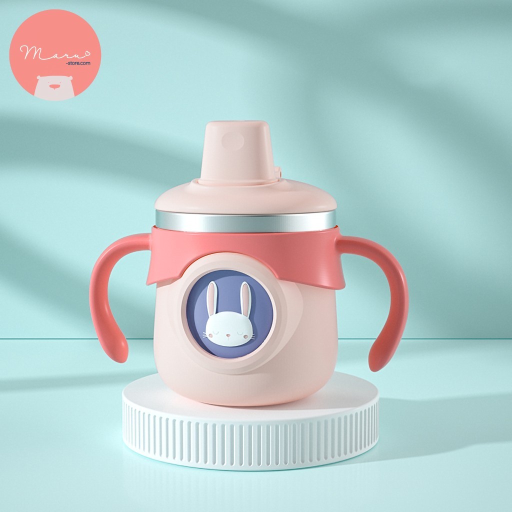 Bình sữa hoạt hình 3D | 260ml inox 316 | KUB