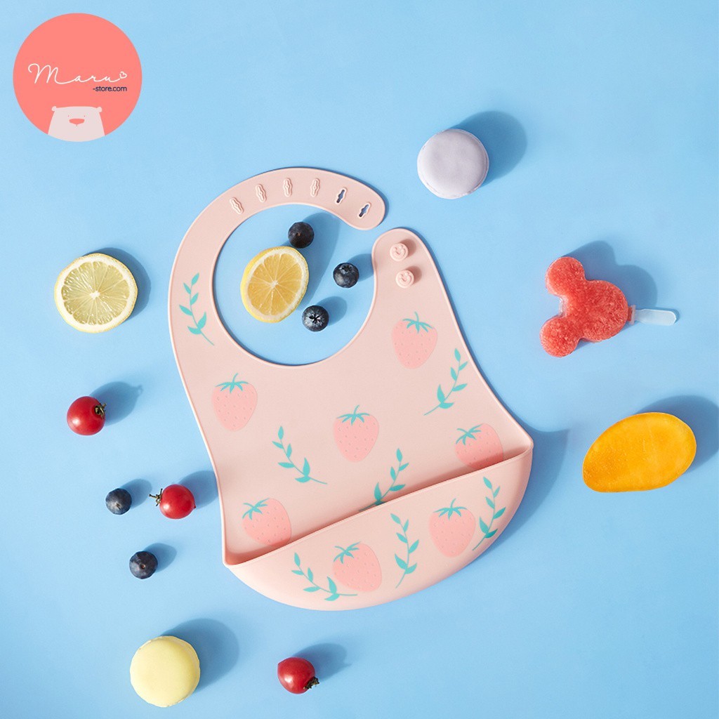 Yếm ăn dặm có máng silicon | KUB