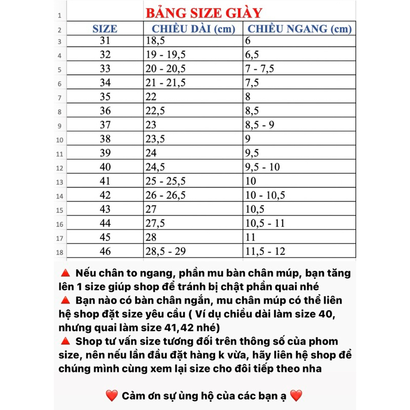 Giày đúp mũi 10 phân bigsize, size 40-44