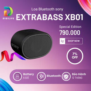 Loa Bluetooth Sony ExtraBass XB01 - Hàng Chính Hãng Mới 100% | Bảo Hành 12 Tháng