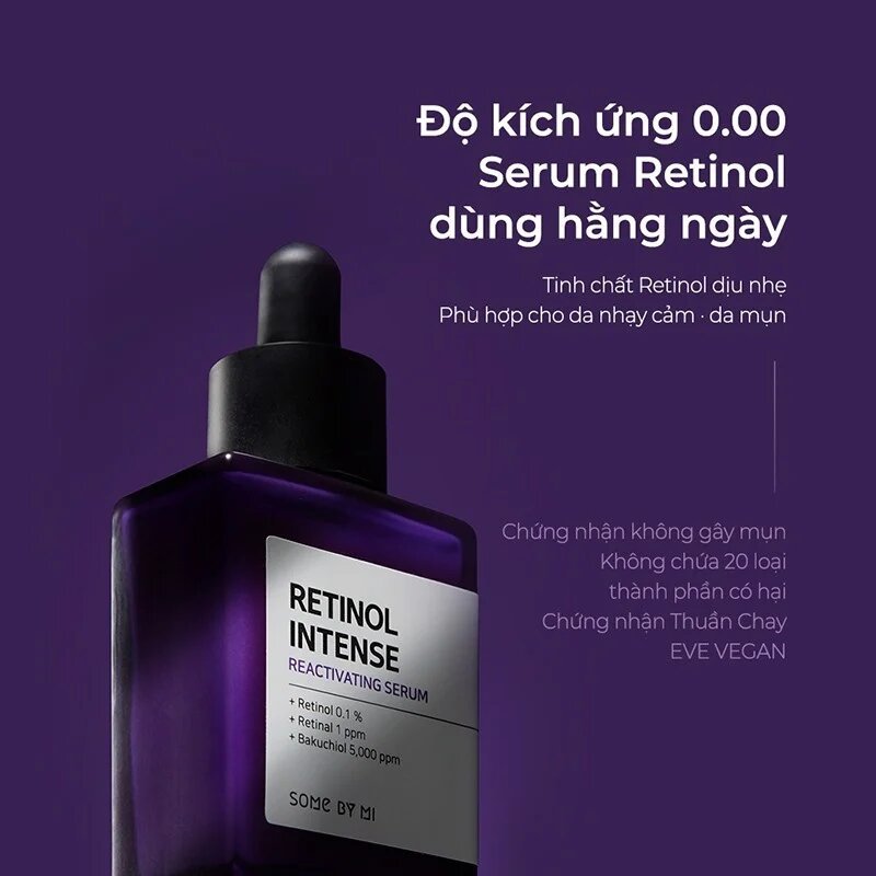 Tinh Chất Retinol Some by Mi chống lão hóa với Collagen và Peptides  Intense Reactivating Serum 30ml