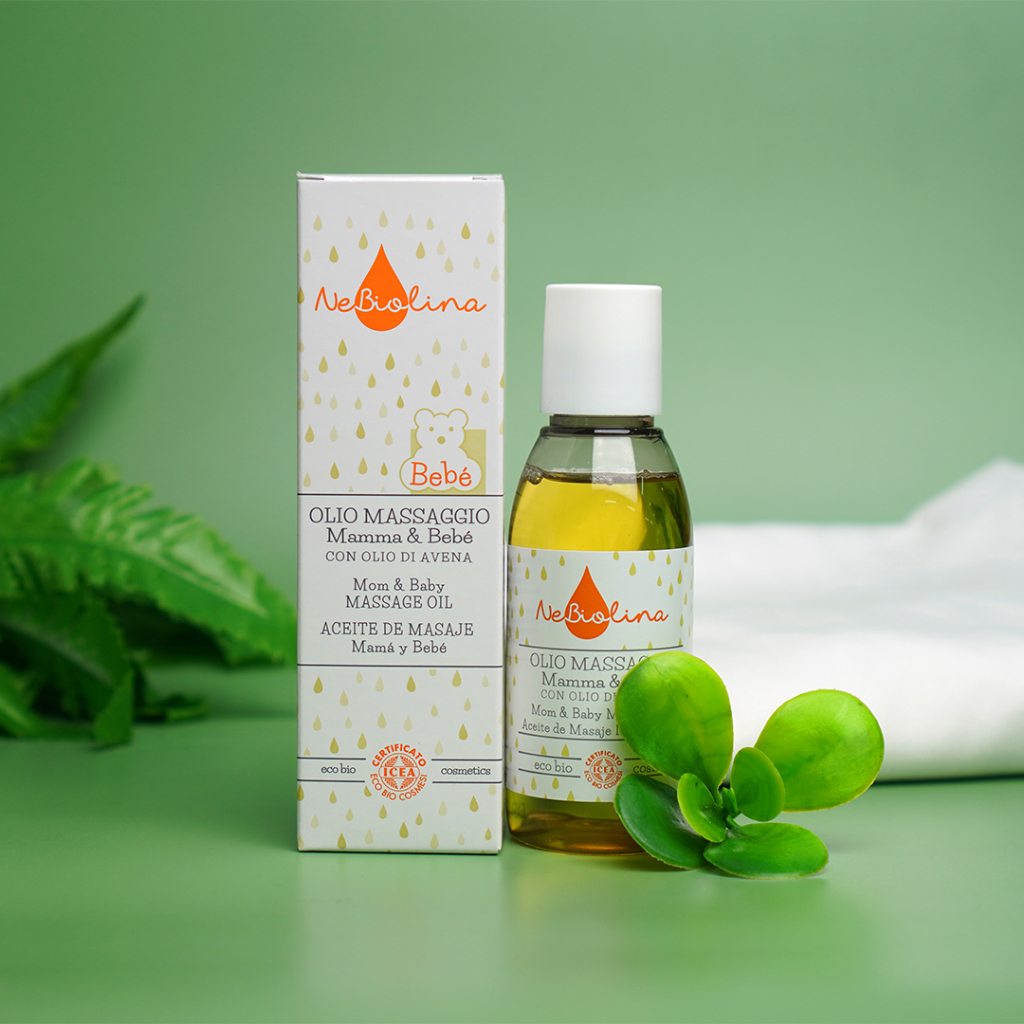 Tinh Dầu massage Nebiolina - Cho mẹ & bé làn da khỏe mạnh mịn màng