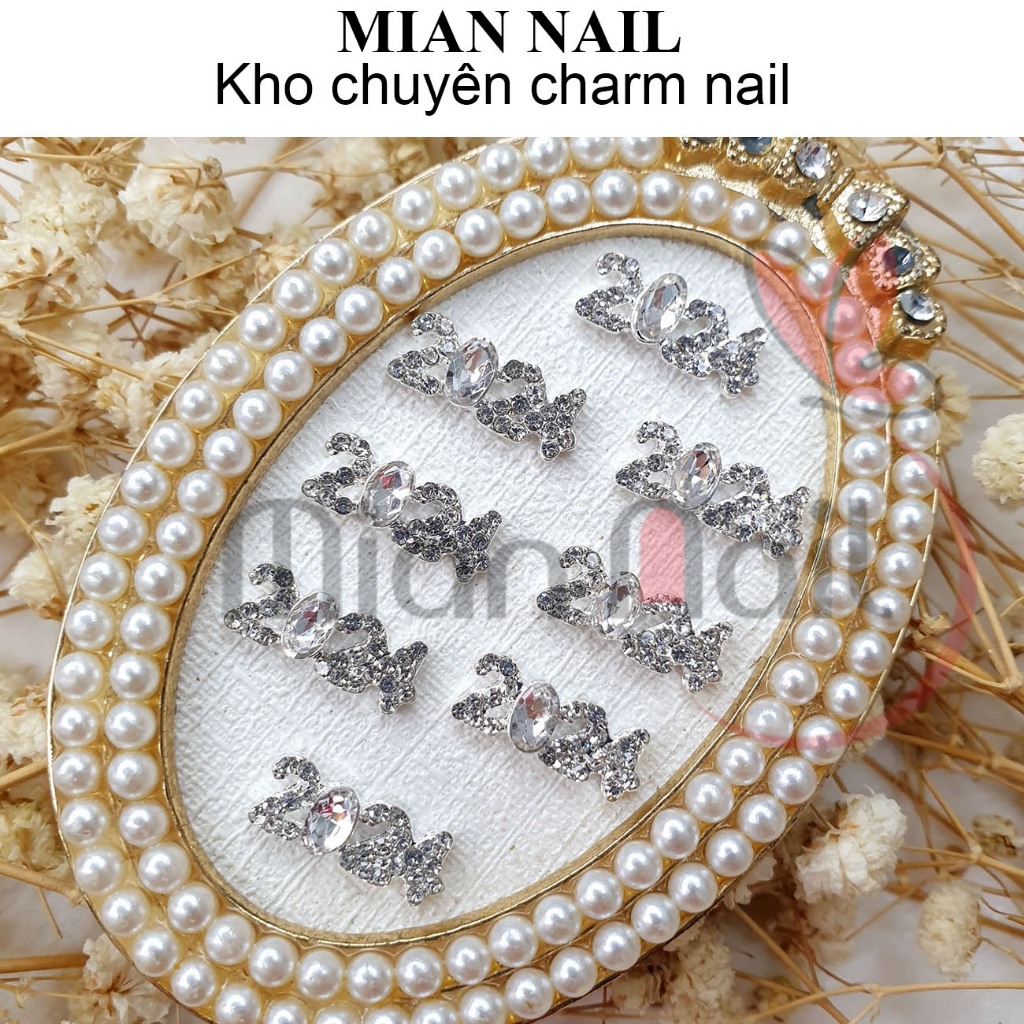 Charm nail gắn móng đính móng trang trí móng tay nghệ thuật bằng hợp kim các mẫu xu hướng 2024_Bảng 1