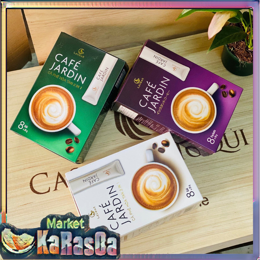 Cà Phê Hòa Tan Levant Jardin Coffee 3in1 Việt Nam Hộp 160G