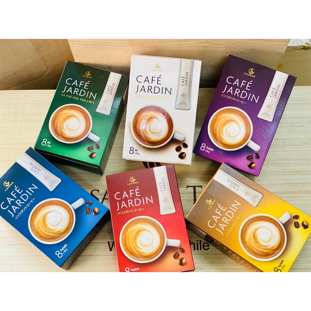 Cà Phê Hòa Tan Levant Jardin Coffee 3in1 Việt Nam Hộp 160G