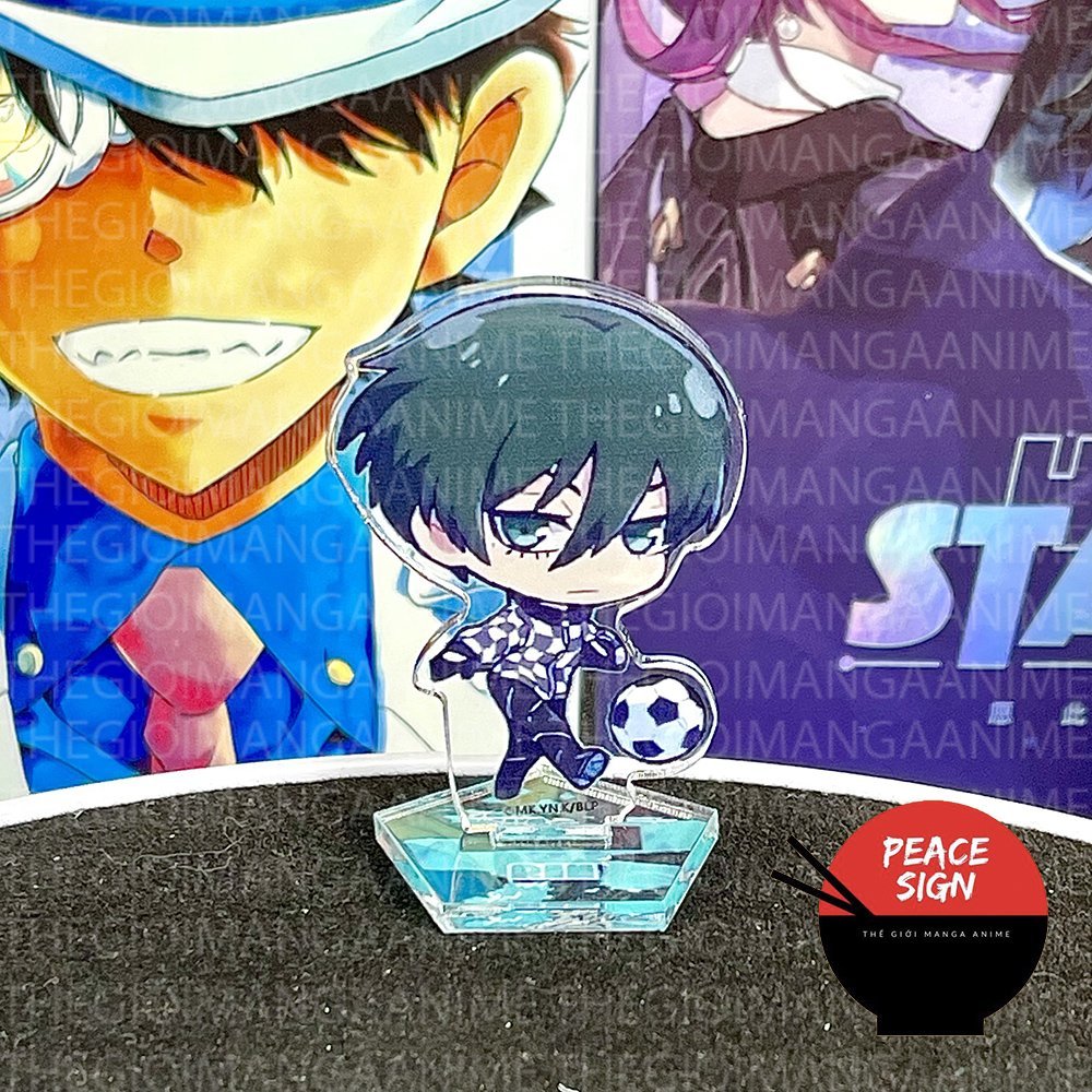 Mô hình Standee BLUE LOCK có khung tượng acrylic anime mica chibi mô hình mini trang trí