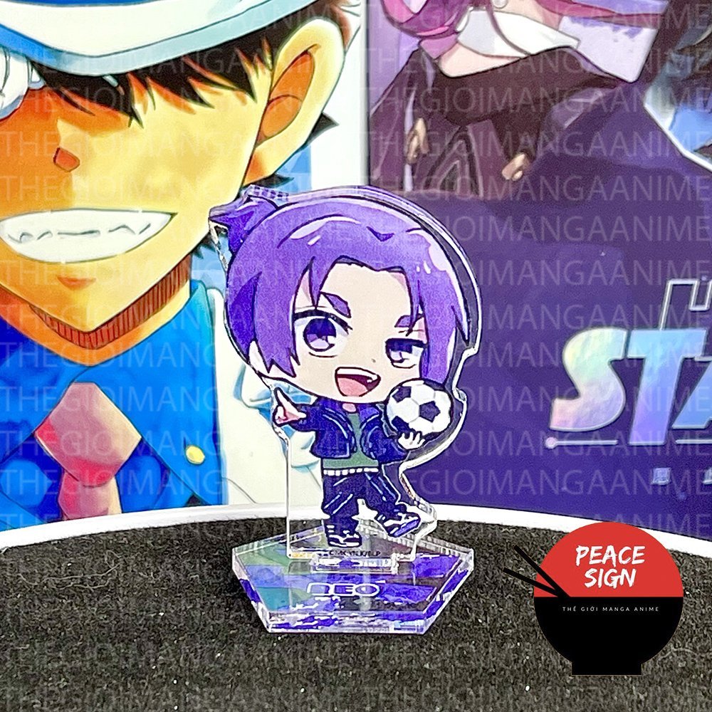Mô hình Standee BLUE LOCK có khung tượng acrylic anime mica chibi mô hình mini trang trí