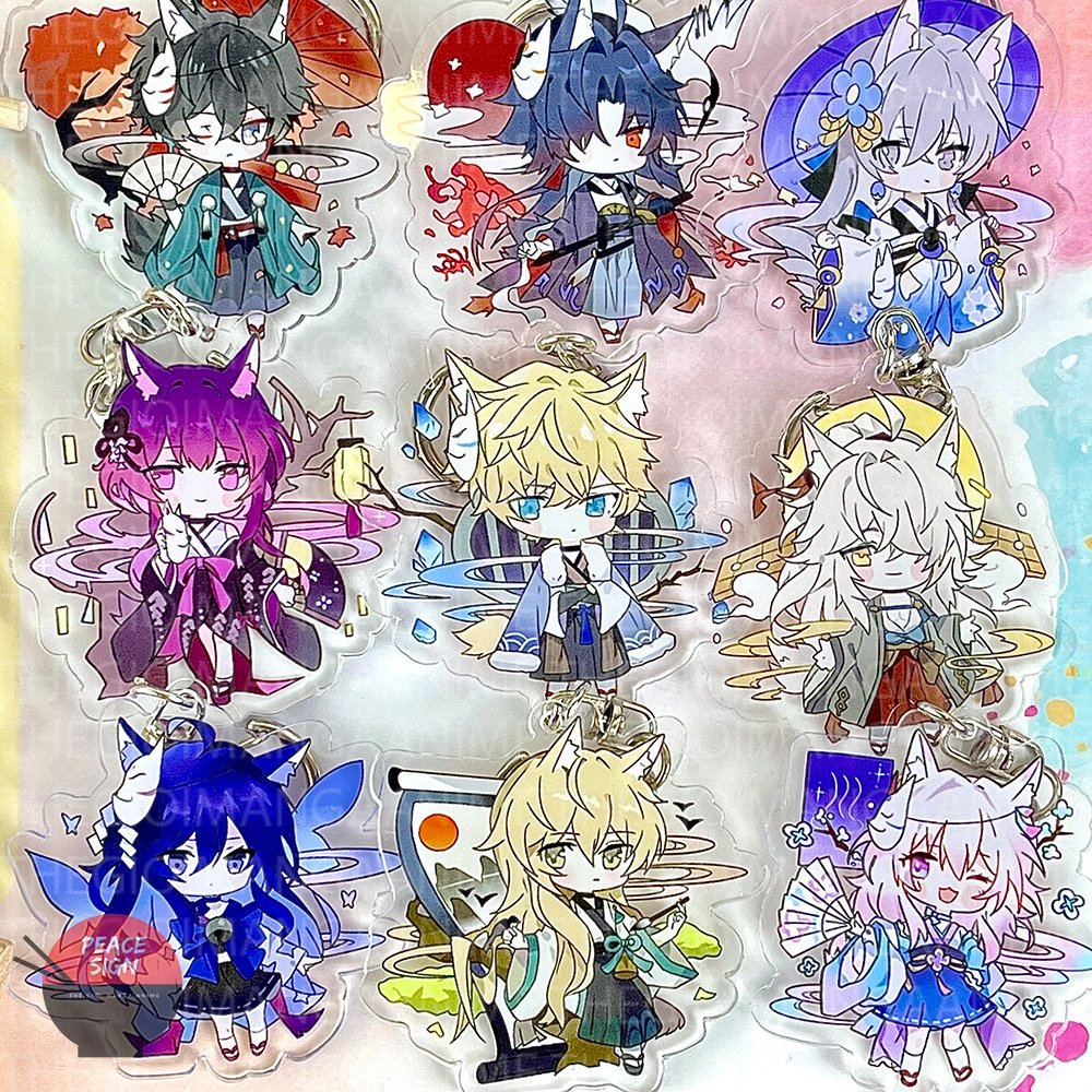 Móc khóa HONKAI STAR RAIL in hình game chibi anime mica trong acrylic xinh xắn