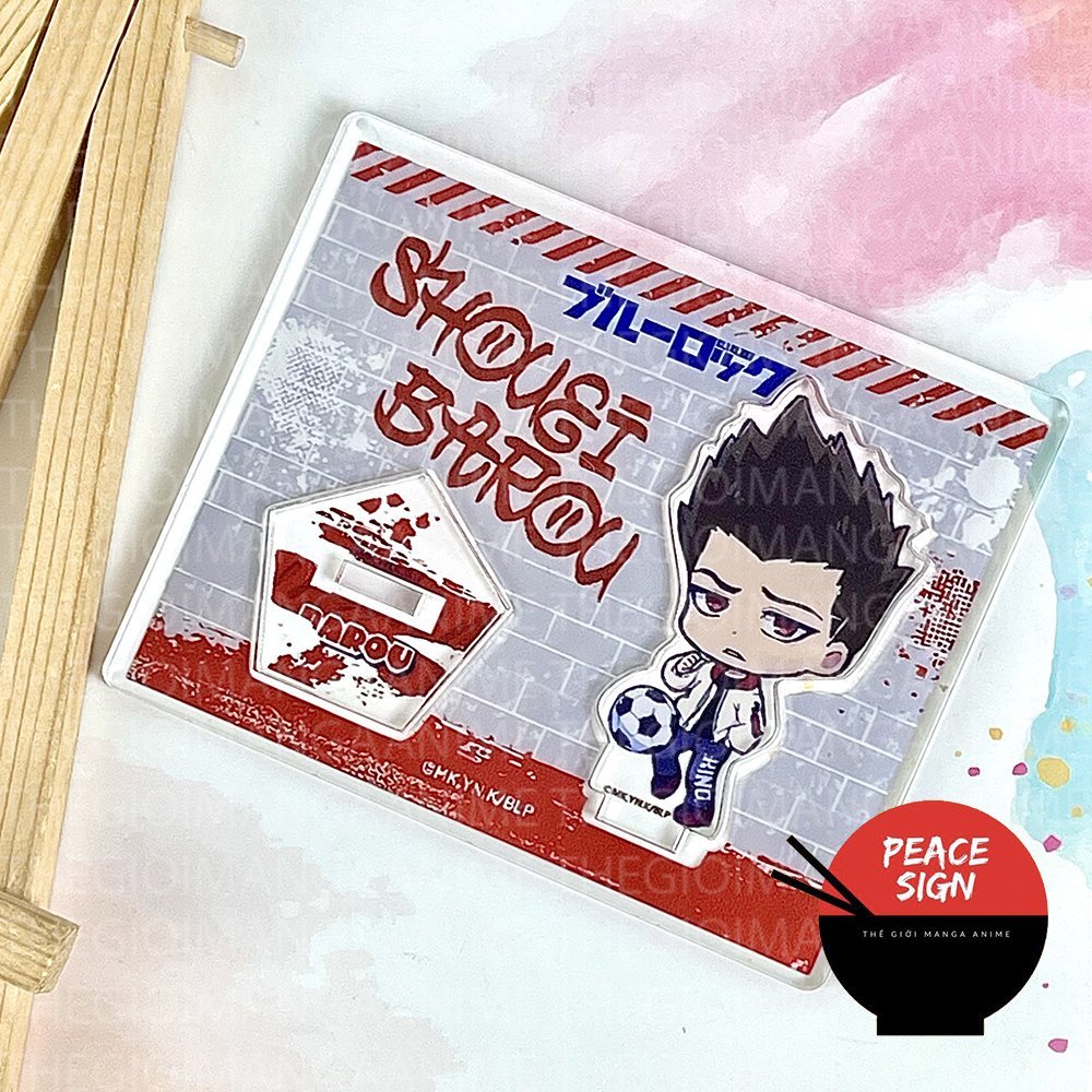 Mô hình Standee BLUE LOCK có khung tượng acrylic anime mica chibi mô hình mini trang trí