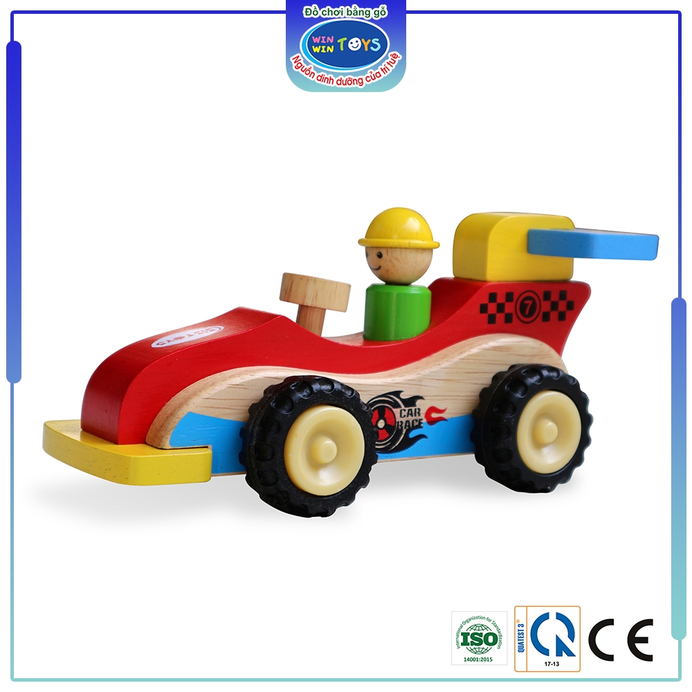 Đồ chơi gỗ Xe đua địa hình | Winwintoys 67302 | Kích thích trí tưởng tượng của bé | Đạt chứng nhận CE và CR