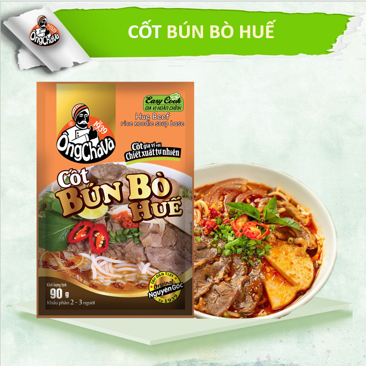 Cốt Bún Bò Huế Ông Chà Và 90gr (Hue Beef Rice Noodle Soup Base)