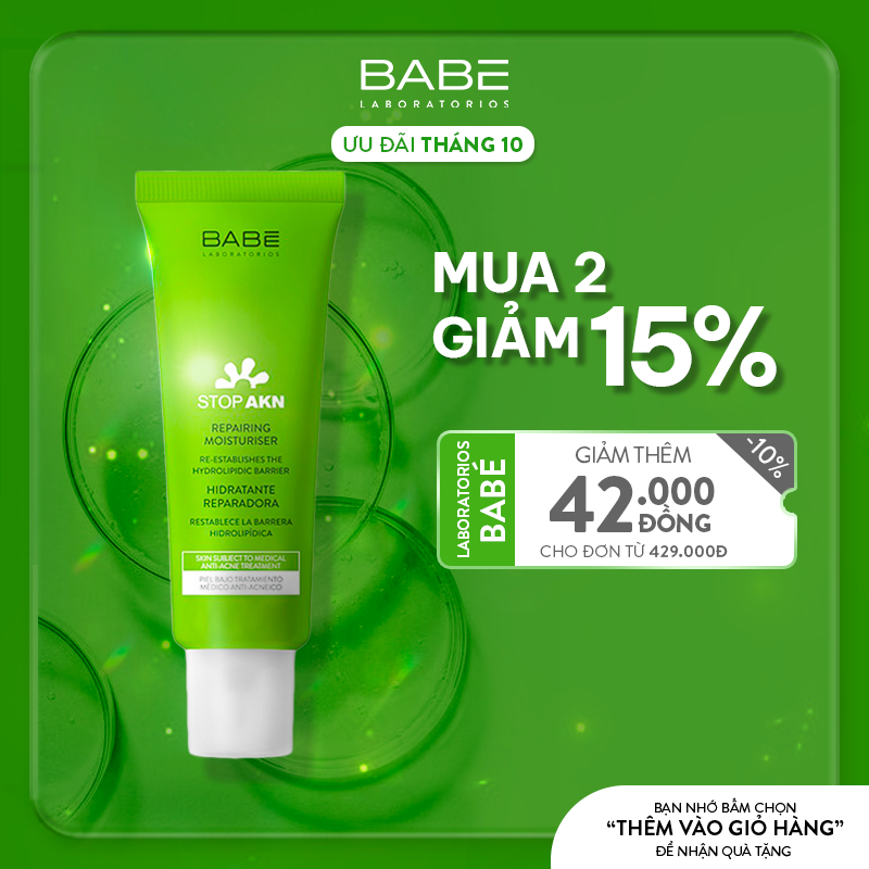 Kem Dưỡng Phục Hồi Laboratorios Babé Repairing Moisturiser 50ml