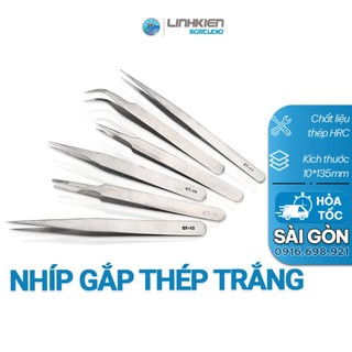 Nhíp cong gắp linh kiện điện tử , nhíp nối mi cong siêu nhọn st15 st 12