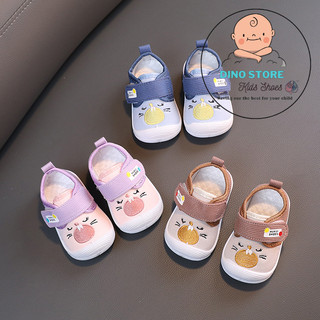 Giày vải tập đi, giày cho bé 1-3 tuổi, gày mèo vải-Dino Shop, vải mềm thoáng khí, họa tiết đáng yêu, đế chống trượt