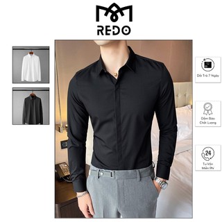 Áo sơ mi nam - áo dài tay nam vải lụa cotton cực chất