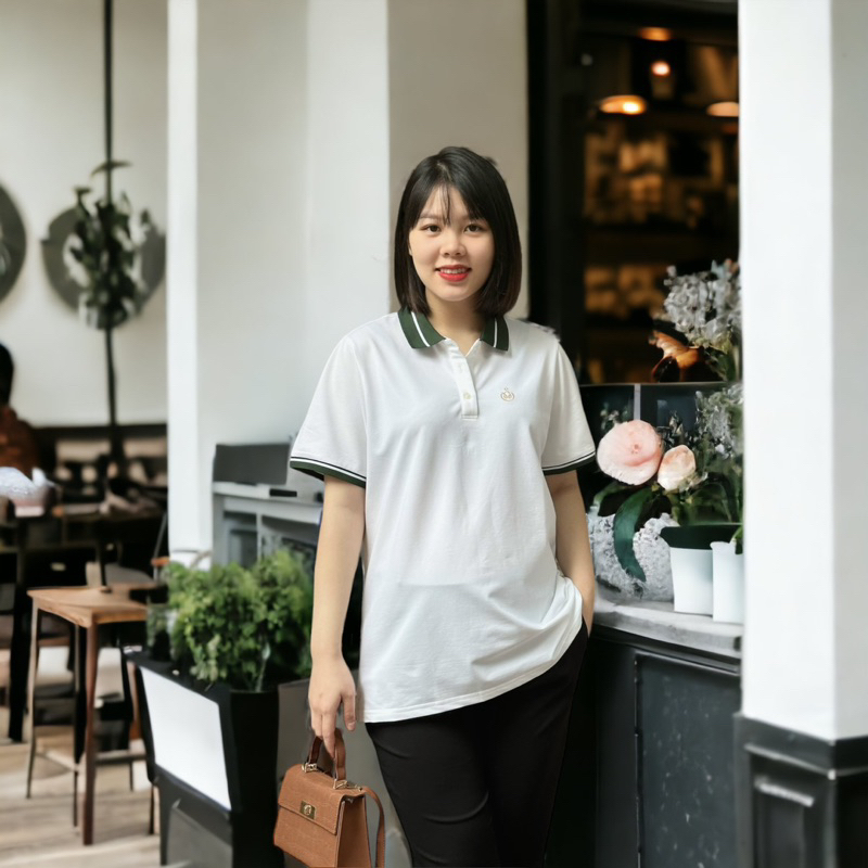 Áo Polo Bigsize Nữ 60-100KG CALORA Cao Cấp, Vải mắt chim mềm, Thoáng Mát, Calora big size nữ -PLCLR002