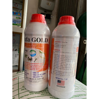 combo 2 chai Hufa gold tăng trọng cho tôm cá, chai 1 lít kích lột vỏ nhanh