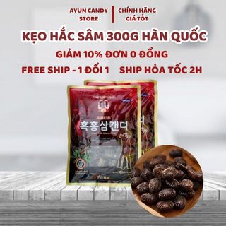  Kẹo Hắc Sâm Hàn Quốc 300G, Rất Tốt Cho Sức Khoẻ, Kẹo Sâm
