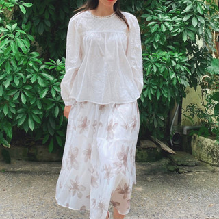 Áo babydoll dài tay chất thô boi