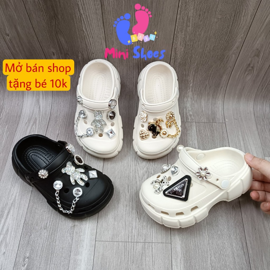 Dép sục cho bé, dép sục bé gái đi êm mềm nhẹ hottrend 602