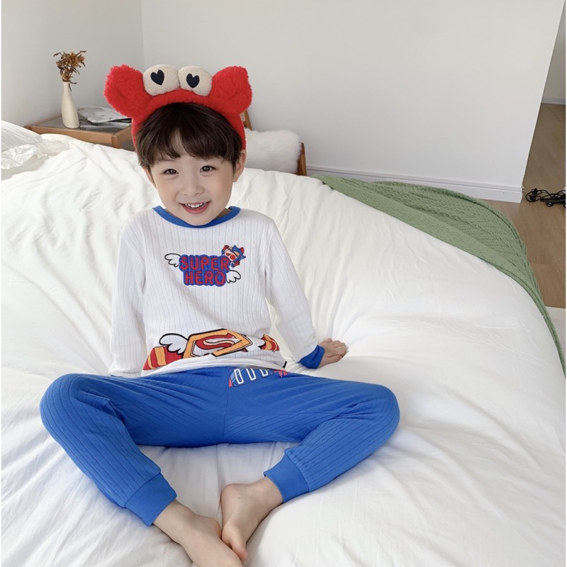 Đồ bộ quần áo TAY DÀI trẻ em phong cách thời trang HÀN QUỐC