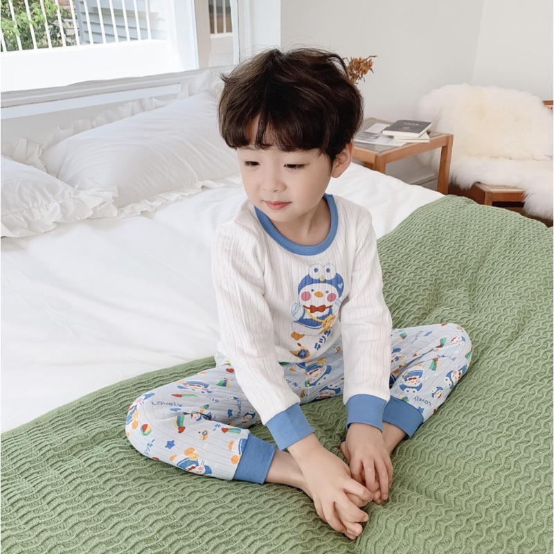 Đồ bộ quần áo TAY DÀI trẻ em phong cách thời trang HÀN QUỐC