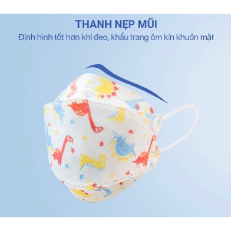 Khẩu trang cho bé cao cấp hãng TT Care 4D for kids