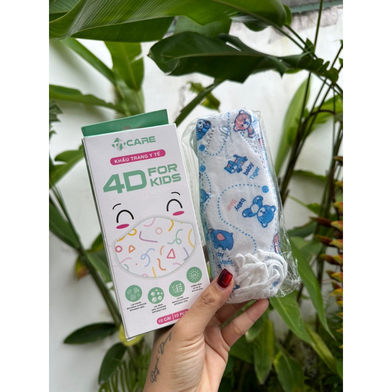 Khẩu trang cho bé cao cấp hãng TT Care 4D for kids