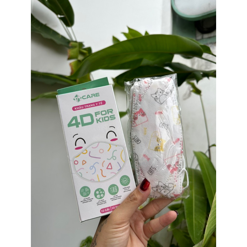 Khẩu trang cho bé cao cấp hãng TT Care 4D for kids