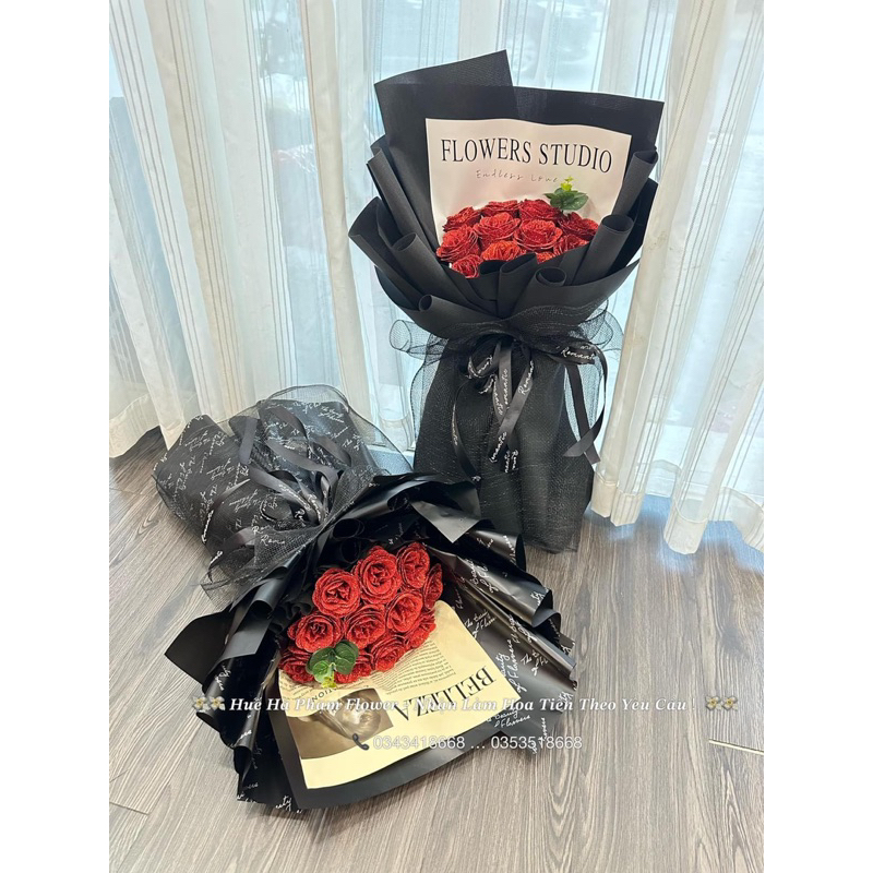 Lưới thô bó hoa kiểu Hàn Quốc , Giấy gói hoa, Trang trí giỏ quà , Decor