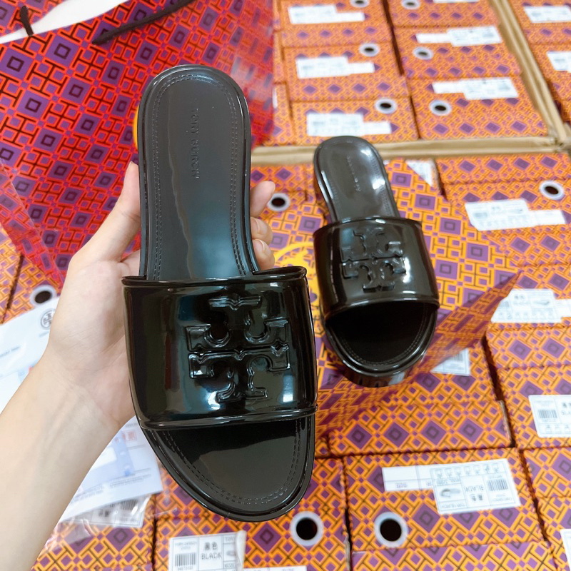 Guốc TO- RY BUR€H Nhựa Fullbox + Túi Giấy